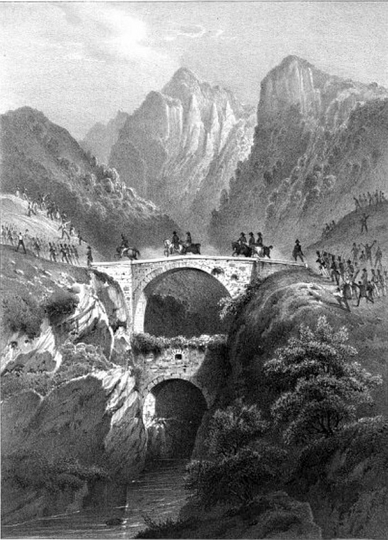 Le pont du Ponthaut - par Victor Cassien, (1808 - 1893)